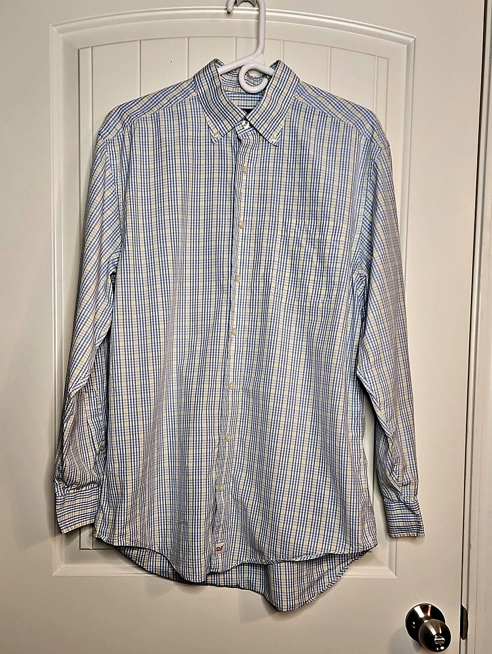 Vineyard Vines Murray Shirt Gingham Cotton Shirt Size Medium